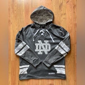 Norte Dame Fighting Irish Colosseum Men’s XL Military Lace Hockey Jersey Hoodie